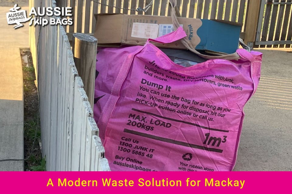 Skip Bags Mackay article image of a Joey bag full of household rubbish