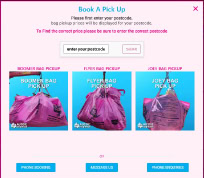 Book a pickup popup image