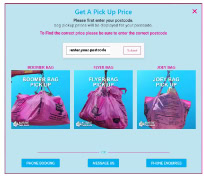 Get a pickup price popup image