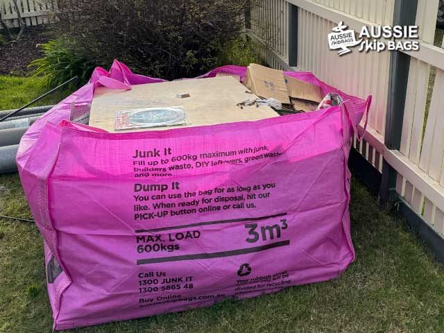Aussie Skip Bags Geelong page image of a boomer bag full
